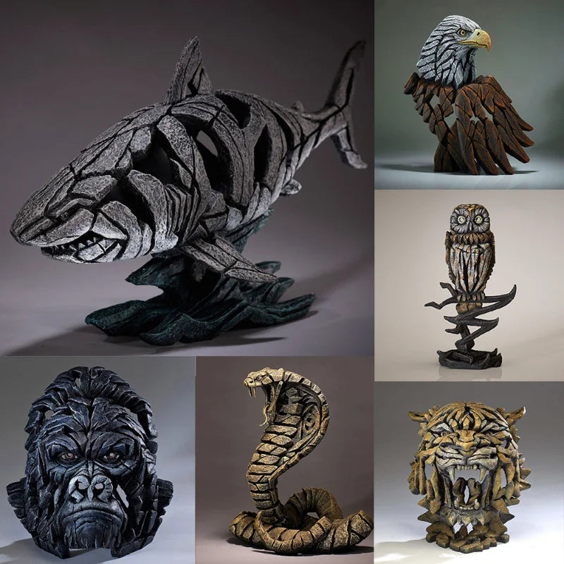 Modern 3D animal sculpture, wall decoration